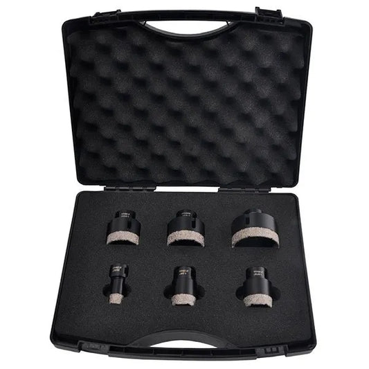 Hole Shot Dry Core Bit Large (6 Piece Kit w/ Carrying Case)