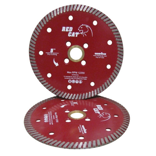 Red Cat Turbo Diamond Blade 5-7 Inch for Granite and Stone Cutting