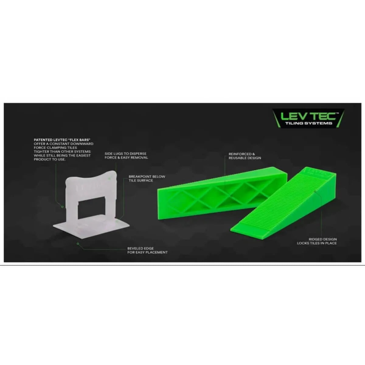 LEVTEC 1/16" Leveling Clip 2000 pc/bulk box