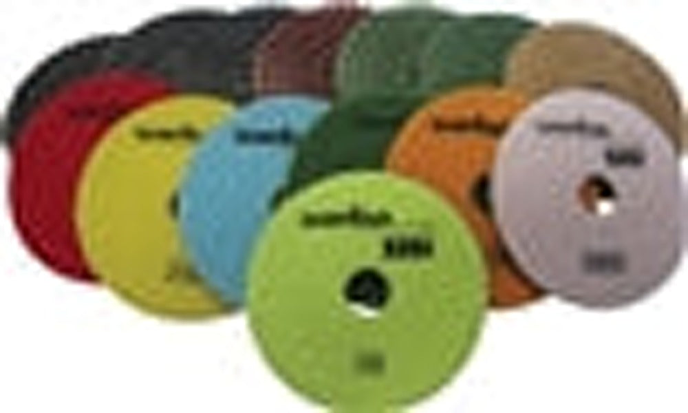 Weha 4 inch DRY Diamond Polishing Pad 4000 and 5000 Grit — Ultra Fine Dry Finish